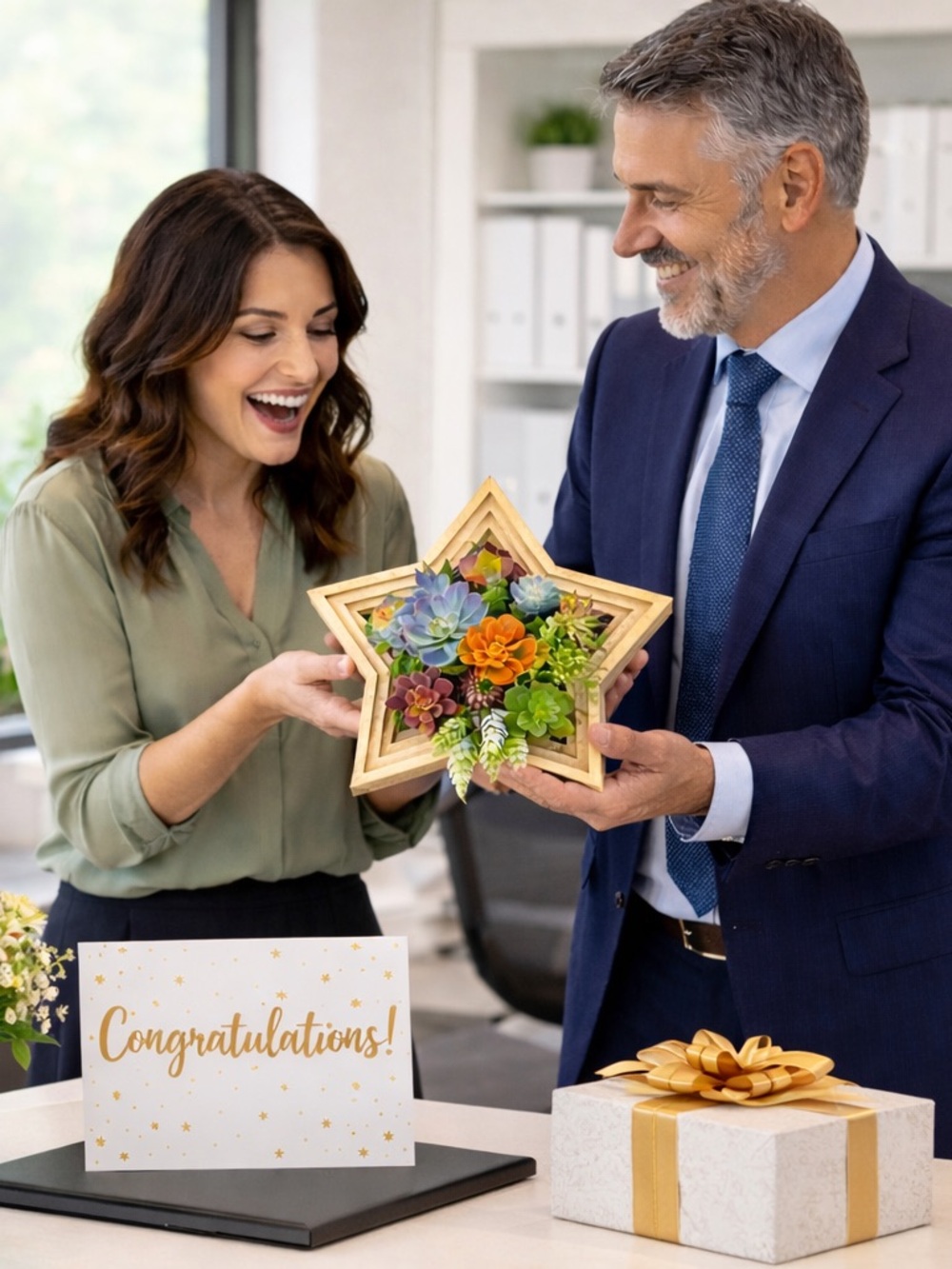 Star-Shaped Vertical Planter Kit (Gold) - Portrait Gardens - Picture 4 of 8